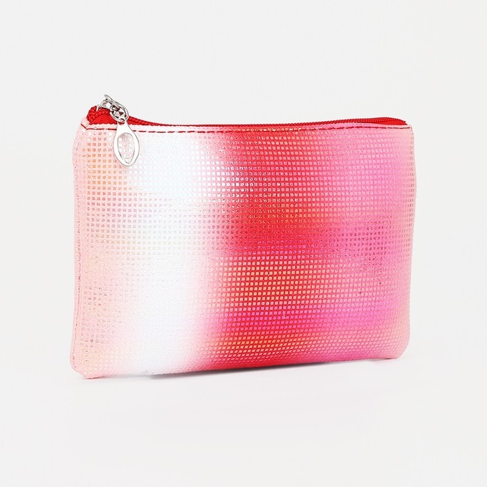 Набор косметичек 2 в 1 на молниях, цвет красный