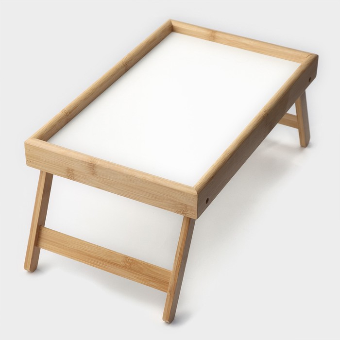 Поднос для завтрака с ножками Доляна, 46,5&times;25 см, бамбук