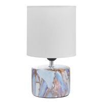 Настольная лампа "Сафари К" Е27 40Вт бело-синий 12,5х12,5х29 см RISALUX