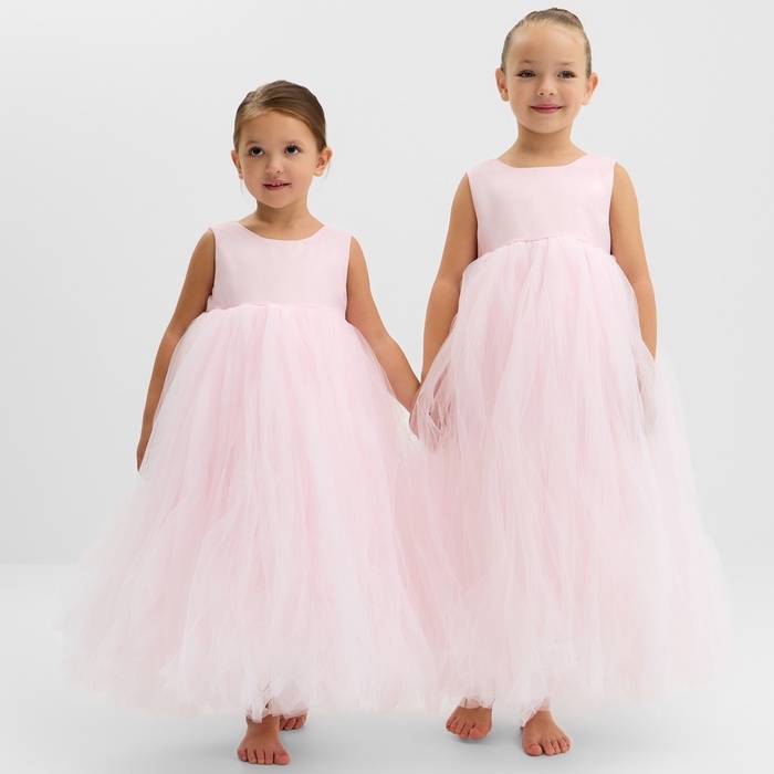 Платье детское нарядное KAFTAN рост 120, пыльно-розовый Платье детское нарядное KAFTAN рост 120, пыльно-розовый