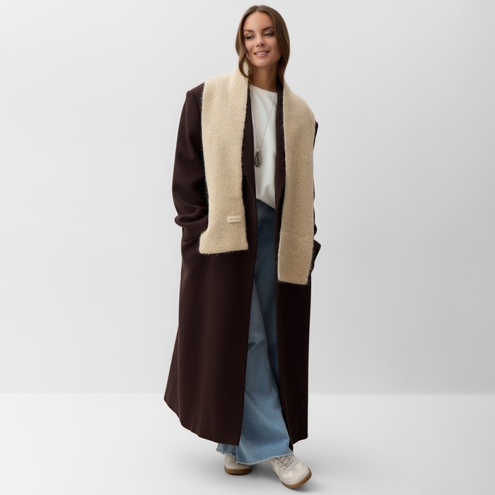 Шарф женский MIST, бежевый, 16*160&plusmn;5 см