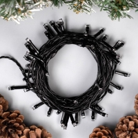 Гирлянда &laquo;Нить&raquo; 5 м, IP20, тёмная нить, 50 LED, свечение синее, 8 режимов, 220 В