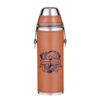 Фляжка для алкоголя и воды, 300 мл, "Лучший рыбак", нержавеющая сталь, 3 стопки по 30 мл