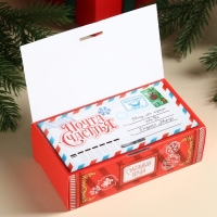 Новый год! Чай чёрный &laquo;Новогодняя почта&raquo; в коробке-книге, вкус: имбирный пряник, 100 г.