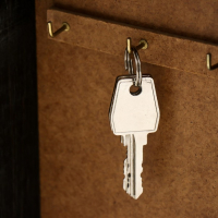 Ключница "Яркий букет" венге 15х21 см