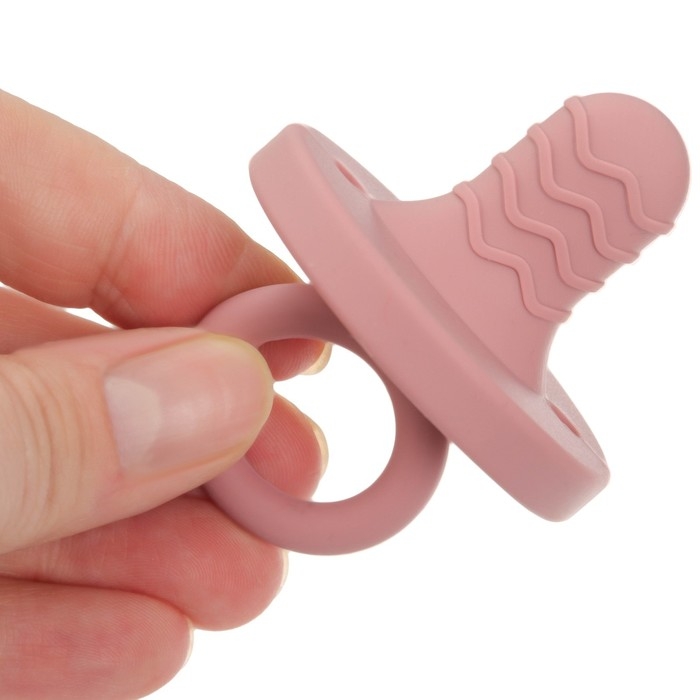 Прорезыватель - пустышка силиконовый, цвет вишня/розовый, Mum&Baby Прорезыватель - пустышка силиконовый, цвет вишня/розовый, Mum&Baby