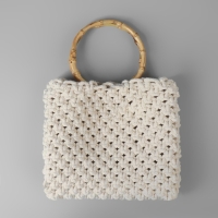 Ручки для сумки, 2 шт, бамбук, d = 11,5/13 см, толщина 0,8 см