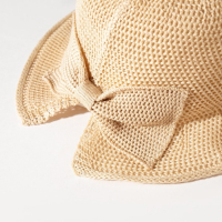 Шляпа для девочки MINAKU с бантом, цвет молочный, р-р 50-52 Шляпа для девочки MINAKU с бантом, цвет молочный, р-р 50-52