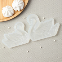 Силиконовый молд для леденцов и шоколада &laquo;Лебеди&raquo;, h=8 см, h=9 см, цвет прозрачный