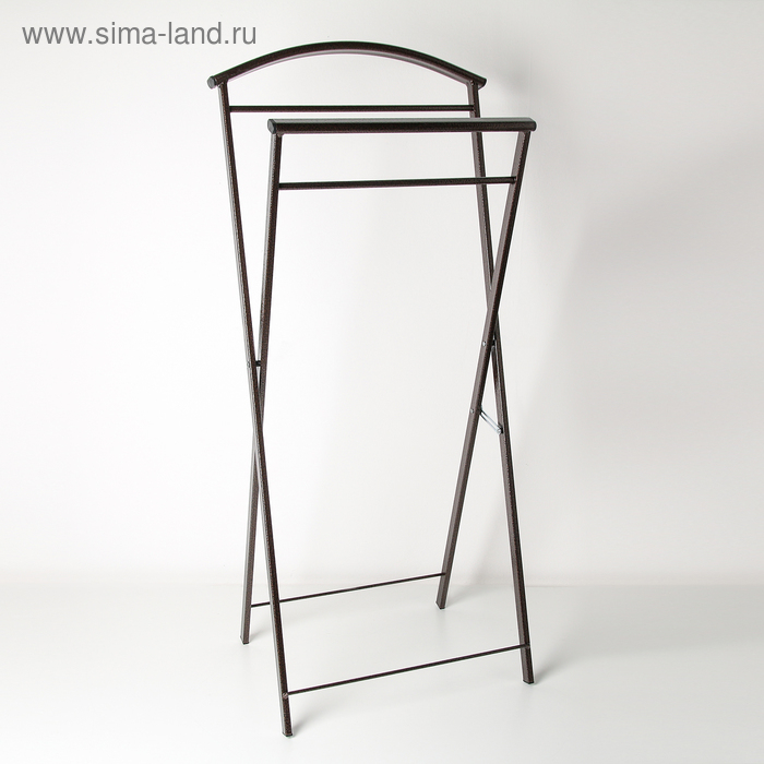 Вешалка костюмная &laquo;Контур&raquo;, 44&times;31&times;98 см, цвет медный антик