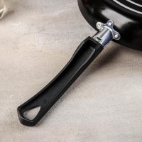 Сковорода Consul, d=26 см, пластиковая ручка, стеклянная крышка, антипригарное покрытие, цвет чёрный Сковорода Consul, d=26 см, пластиковая ручка, стеклянная крышка, антипригарное покрытие, цвет чёрный