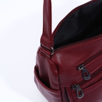 Сумка-мешок на молнии, цвет бордовый Сумка-мешок на молнии, цвет бордовый