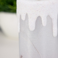 Ночник " Морозная свеча" LED RGB от батареек LR44 6х6х10 см RISALUX Ночник " Морозная свеча" LED RGB от батареек LR44 6х6х10 см RISALUX