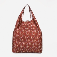 Сумка хозяйственная на кнопке, складная, цвет коричневый Сумка хозяйственная на кнопке, складная, цвет коричневый