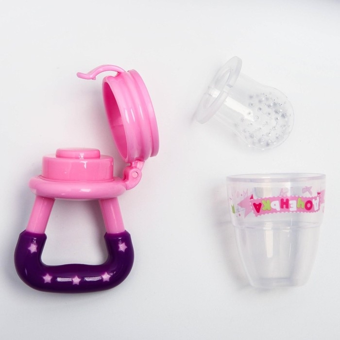 Ниблер «Доченька», с силиконовой сеточкой, цвет розовый Ниблер «Доченька», с силиконовой сеточкой, цвет розовый