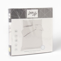 Постельное бельё LoveLife дуэт Silver garden 143х215см-2шт, 225х240см, 50х70см-2шт100%хлопок, сатин125г/м² Постельное бельё LoveLife дуэт Silver garden 143х215см-2шт, 225х240см, 50х70см-2шт100%хлопок, сатин125г/м²