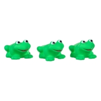 Набор резиновых игрушек для ванны &laquo;Мыльница: Лягушка&raquo;, 14 см, с пищалкой, 4 шт, Крошка Я
