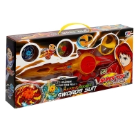 Набор волчков &laquo;Супер меч&raquo;, двойной запуск, с вертушкой