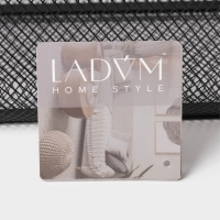 Корзинка универсальная прямоугольная LaDо́m, 40×24.5×18,5 см, чёрный Корзинка универсальная прямоугольная LaDо́m, 40×24.5×18,5 см, чёрный