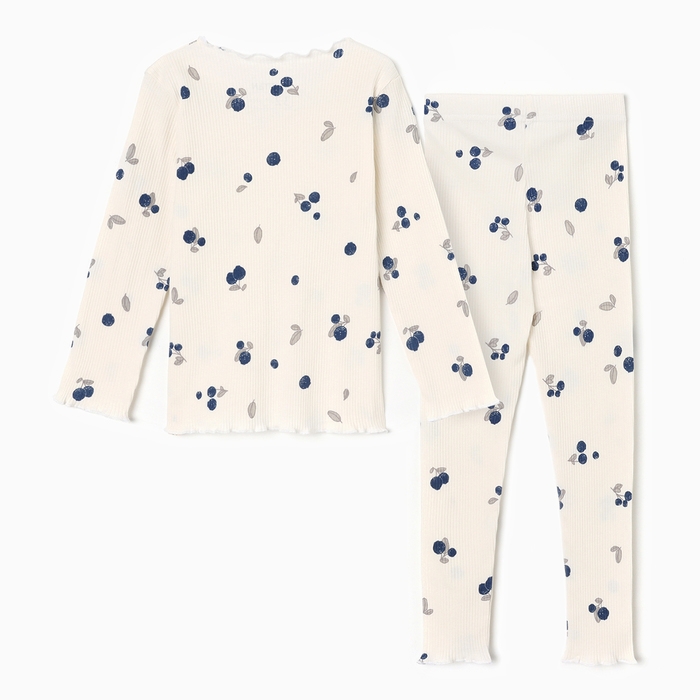 Пижама детская (лонгслив и брюки) KAFTAN Little berry р.32 (110-116) Пижама детская (лонгслив и брюки) KAFTAN Little berry р.32 (110-116)