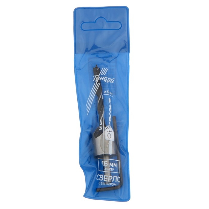 Сверло с зенкером ТУНДРА, 5 х 85 мм Сверло с зенкером ТУНДРА, 5 х 85 мм