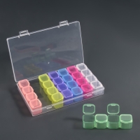 Органайзер для декора, 7 блоков, 4 ячейки, 17,5 × 10,5 × 2,5 см, разноцветный Органайзер для декора, 7 блоков, 4 ячейки, 17,5 × 10,5 × 2,5 см, разноцветный