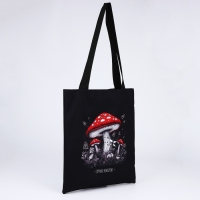 Сумка шопер &laquo;Расширяй горизонты&raquo;, 35х0.5х40 см, отд без молнии, без подклада, чёрная