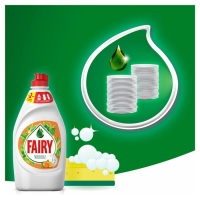 Средство для мытья посуды Fairy "Апельсин и лимонник", 900 мл Средство для мытья посуды Fairy "Апельсин и лимонник", 900 мл