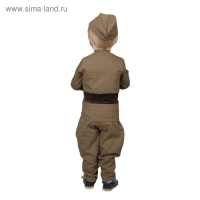 Костюм военного для мальчика: гимнастёрка, галифе, пилотка, трикотаж, хлопок 100%, рост 86 см, 1&ndash;2 года