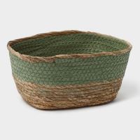 Корзина для хранения плетёная ручной работы LaDо́m &laquo;Лео&raquo;, 25&times;18&times;12 см, цвет зелёный