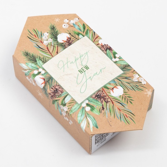 Полотенце махровое Этель "Новогодний букет" 30х30 см, 100% хл 340 г/м2