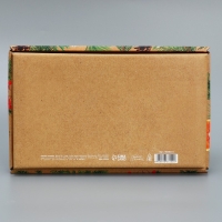 Коробка подарочная новогодняя складная &laquo;Мандариновое настроение&raquo;, 25.5 х 15 х 4 см, Новый год