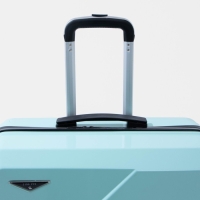 Чемодан большой 84 л (L), отдел на молнии, кодовый замок, цвет бирюзовый