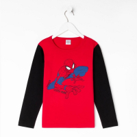 Джемпер детский MARVEL "Человек паук", рост 98-104 (30), красный/чёрный Джемпер детский MARVEL "Человек паук", рост 98-104 (30), красный/чёрный