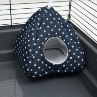 Домик "Вигвам" для грызунов, 17*17*17 см, бязь, флис, звезды, Домик "Вигвам" для грызунов, 17*17*17 см, бязь, флис, звезды,