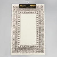 Коврик для ванной SAVANNA &laquo;Лия&raquo;, 60&times;90 см, цвет бело-коричневый