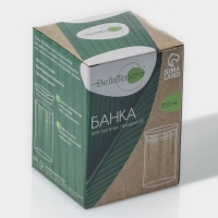 Банка стеклянная для хранения сыпучих продуктов BellaTenero «Эко», 550 мл, 8,5×12,5 см, с бамбуковой крышкой Банка стеклянная для хранения сыпучих продуктов BellaTenero «Эко», 550 мл, 8,5×12,5 см, с бамбуковой крышкой