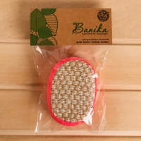 Мочалка банная "Объемный овал", крапива Мочалка банная "Объемный овал", крапива