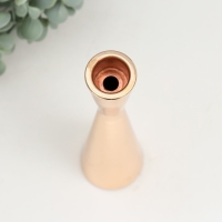 Подсвечник металл на 1 свечу "Песочные часы" d=3 см золото 6х29 см