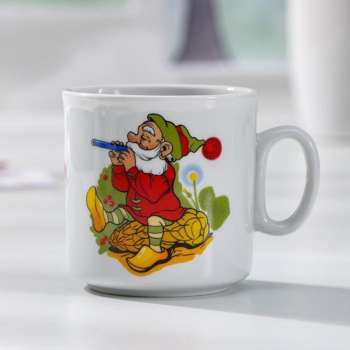 Кружка фарфоровая &laquo;Лесовичок&raquo;, 200 мл, рисунок микс