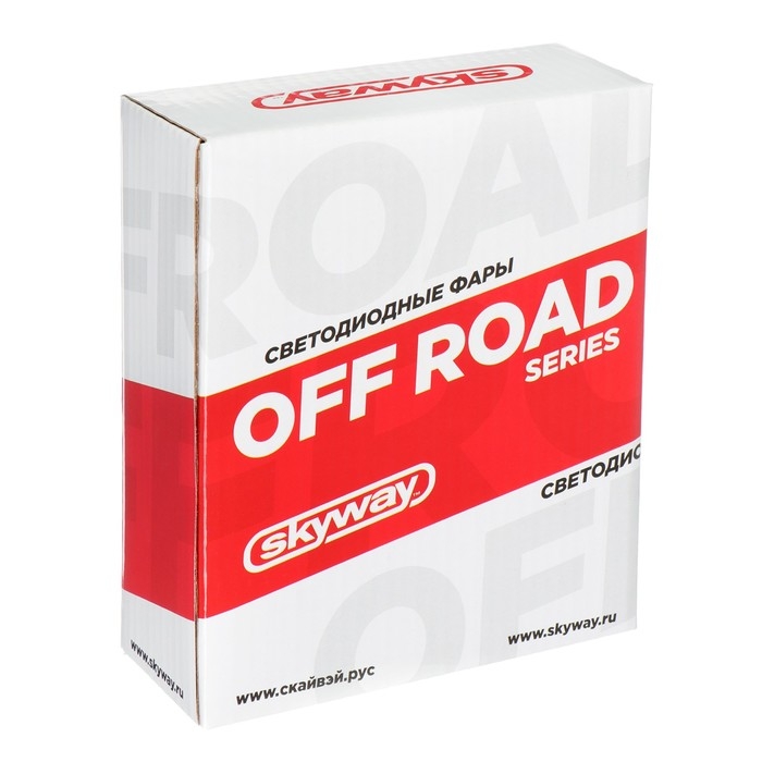 Фара светодиодная Skyway OFF ROAD, квадратная, 12/24 В, 27 Вт, 9 диодов, 110 х 110 мм, ближний свет