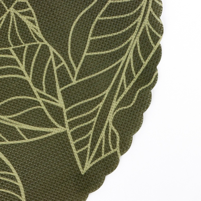 Салфетка сервировочная, плейсмат &laquo;Листья&raquo;, d=38 см