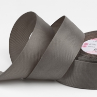 Лента репсовая, 40 мм, 23 &plusmn; 1 м, цвет серый №107