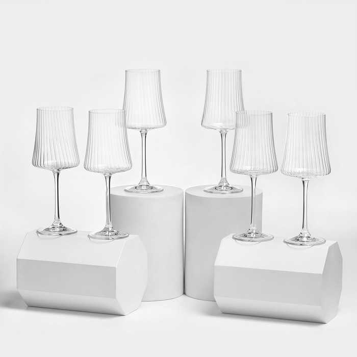 Набор стеклянных бокалов для вина &laquo;Экстра&raquo;, 360 мл, 6 шт