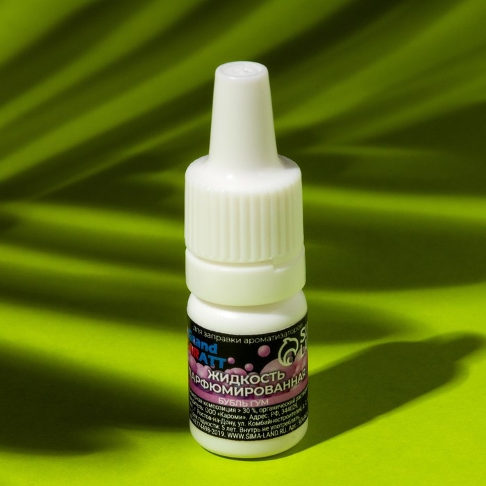 Жидкость парфюмированная Grand Caratt, для заправки ароматизаторов, бабл гам, 5 мл Жидкость парфюмированная Grand Caratt, для заправки ароматизаторов, бабл гам, 5 мл