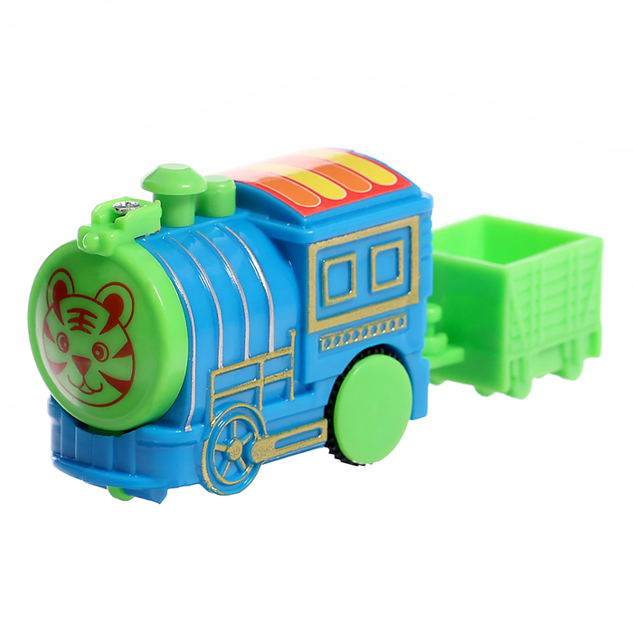 Железная дорога «Забавное путешествие», 2 паровоза, работает от батареек Железная дорога «Забавное путешествие», 2 паровоза, работает от батареек