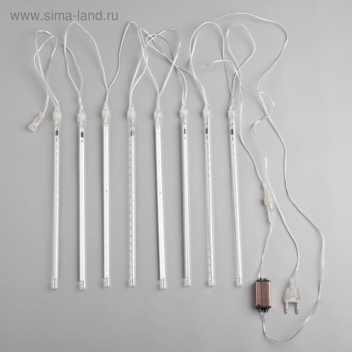 Гирлянда «Сосульки» 2.5 × 0.3 м, IP65, прозрачная нить, 192 LED, свечение красное с эффектом стекания, 12 В Гирлянда «Сосульки» 2.5 × 0.3 м, IP65, прозрачная нить, 192 LED, свечение красное с эффектом стекания, 12 В