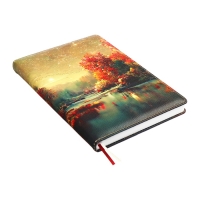 Ежедневник недатированный A5 136 листов, кожзам deVENTE. Nature, твердая обложка с поролоном, перфорация, ляссе, блок 70, коричневый Ежедневник недатированный A5 136 листов, кожзам deVENTE. Nature, твердая обложка с поролоном, перфорация, ляссе, блок 70, коричневый