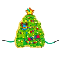 Новогодняя игрушка. Шнуровка фигурная &laquo;Новый год! Ёлочка&raquo;