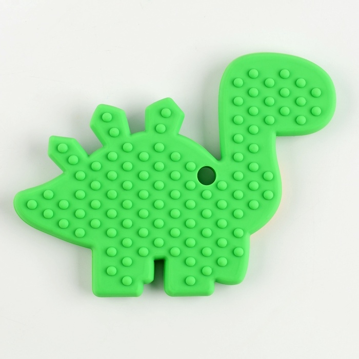 Прорезыватель силиконовый для зубов «Дино», цвет зелёный Прорезыватель силиконовый для зубов «Дино», цвет зелёный